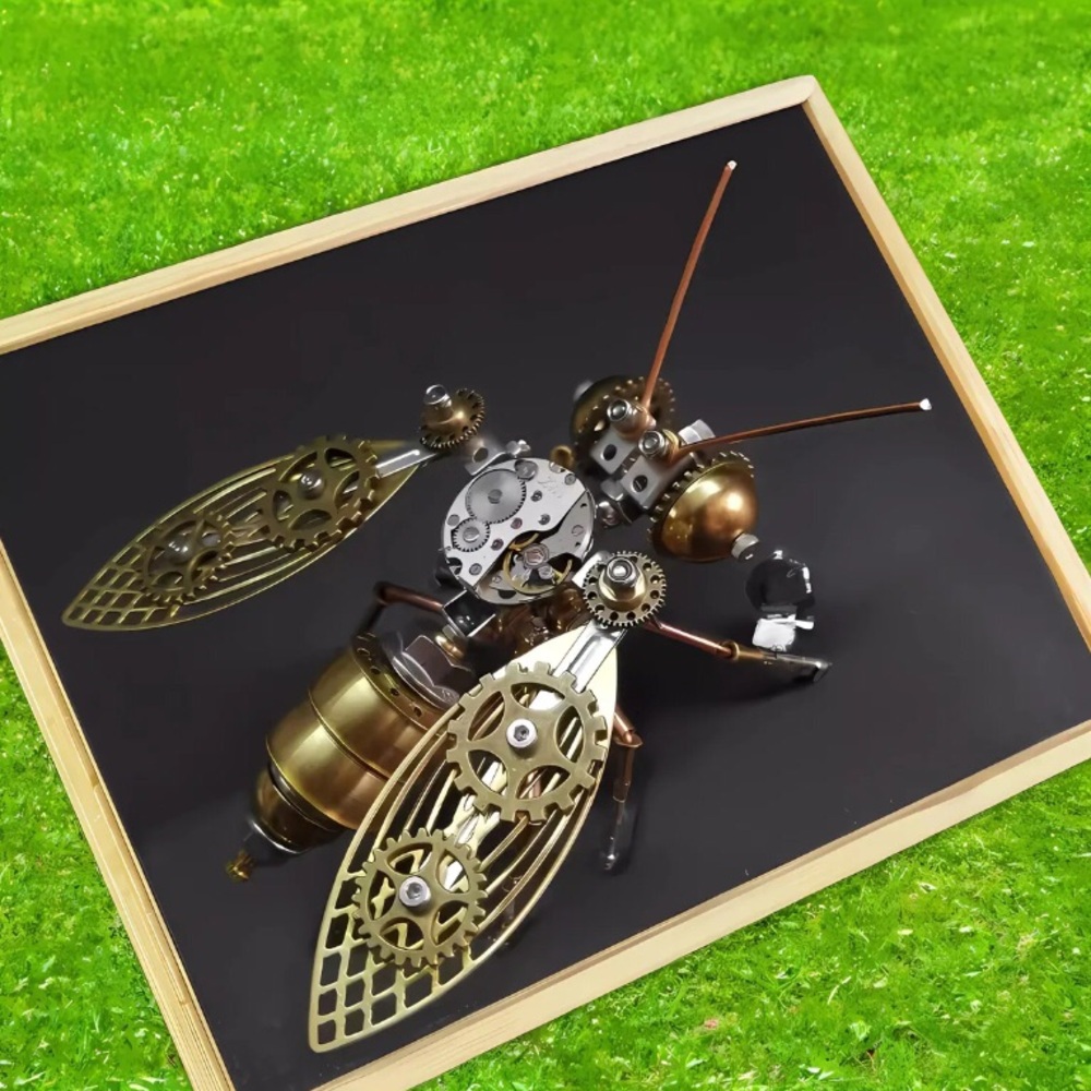 3D Insect Brass Puzzle, 100PCS+ Steampunk Bumblebee Model